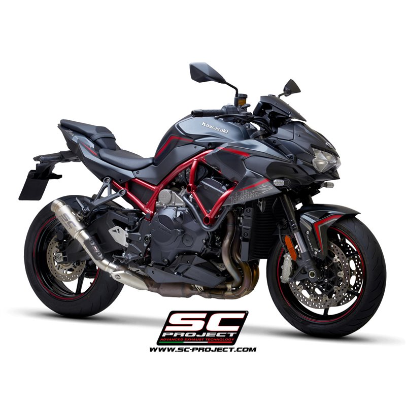 SC-Project Exhaust GP70-R | Silver | Kawasaki Z1000 H2
