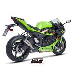 SC-Project Exhaust CR-T | Silver | Kawasaki ZX-6R Ninja