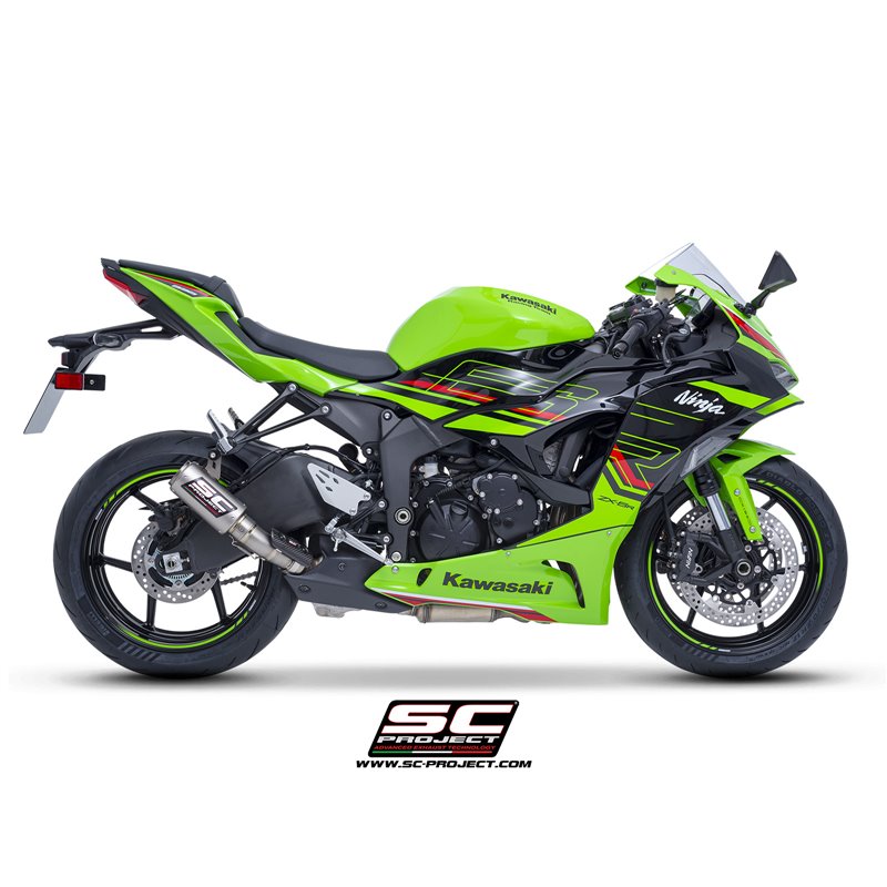 SC-Project Exhaust CR-T | Silver | Kawasaki ZX-6R Ninja