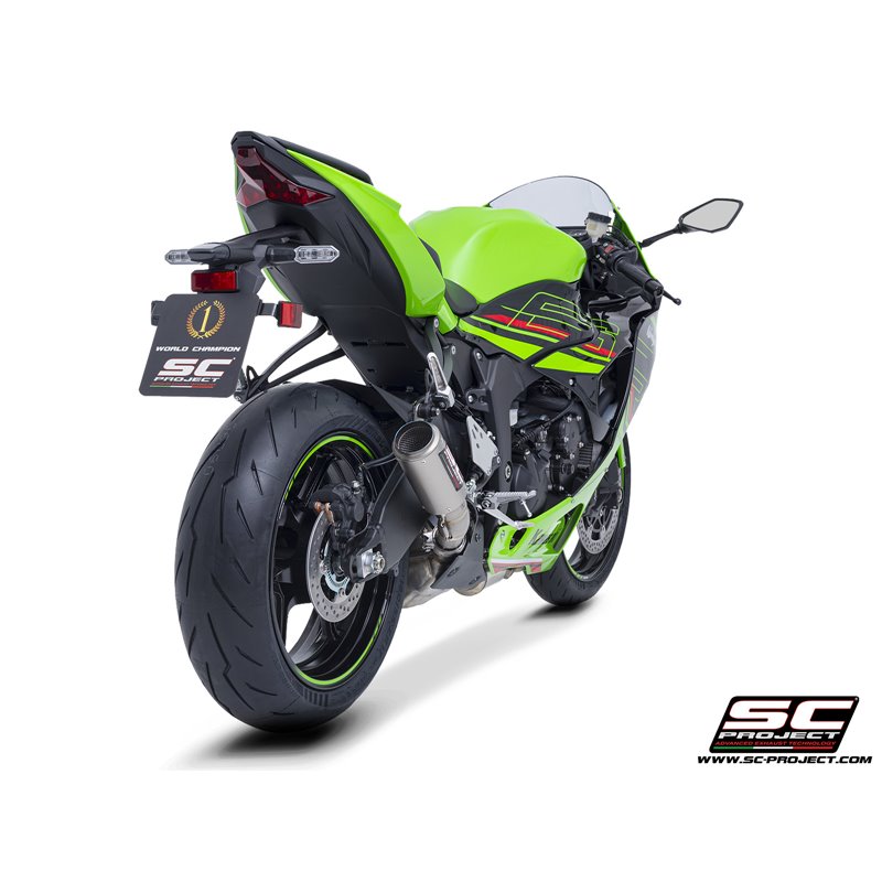 SC-Project Exhaust CR-T | Silver | Kawasaki ZX-6R Ninja