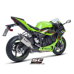 SC-Project Exhaust SC1-R | Silver | Kawasaki ZX-6R Ninja
