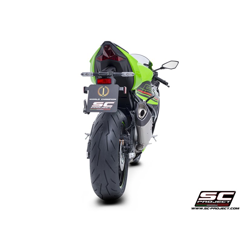 SC-Project Uitlaat SC1-R | Zilver | Kawasaki ZX-6R Ninja