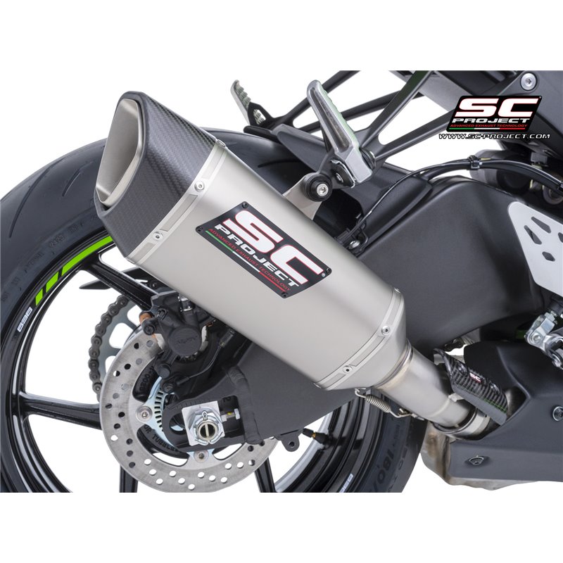 SC-Project Uitlaat SC1-R | Zilver | Kawasaki ZX-6R Ninja