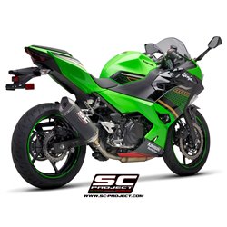 SC-Project Uitlaat SC1-M | Carbon | Kawasaki 400 Ninja