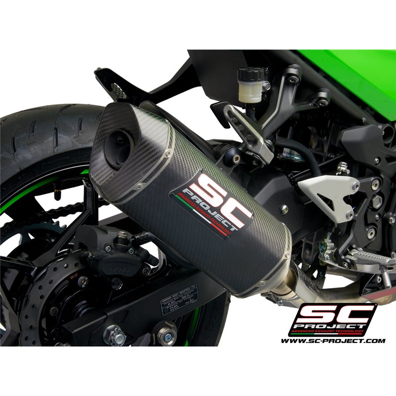 SC-Project Exhaust SC1-M | Carbon | Kawasaki 400 Ninja