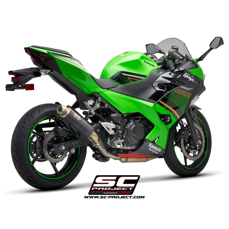 SC-Project Exhaust GP-M2 | Carbon | Kawasaki 400 Ninja