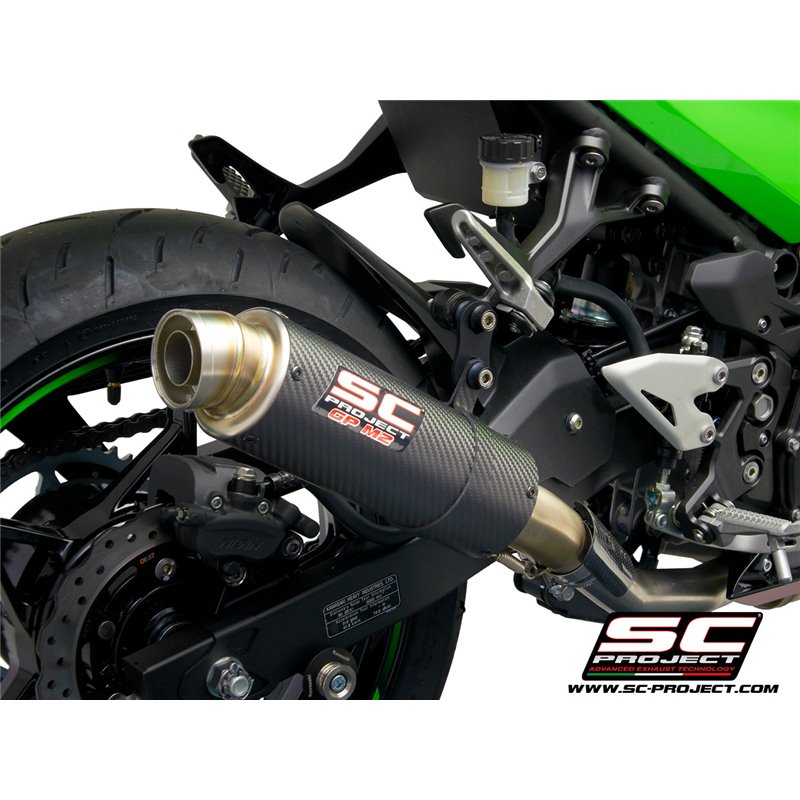 SC-Project Exhaust GP-M2 | Carbon | Kawasaki 400 Ninja