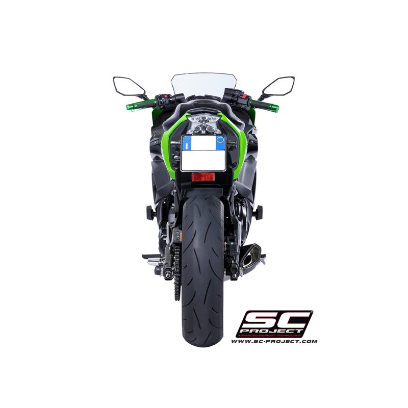 SC-Project Exhaust System 2-1 SC1-R GT | Silver | Kawasaki 650 Ninja