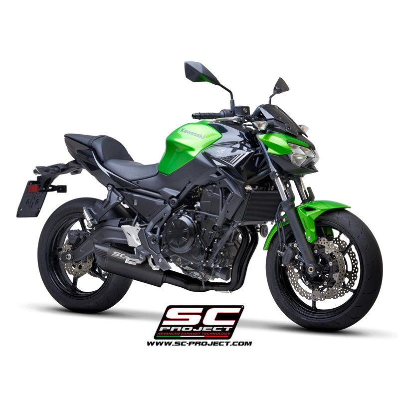 SC-Project Exhaust System 2-1 SC1-R GT | Black | Kawasaki Z650