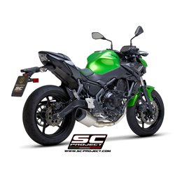 SC-Project Exhaust System 2-1 SC1-R GT | Silver | Kawasaki Z650