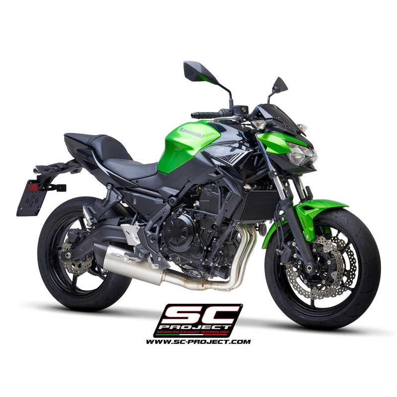 SC-Project Uitlaatsysteem 2-1 SC1-R GT | Zilver | Kawasaki Z650