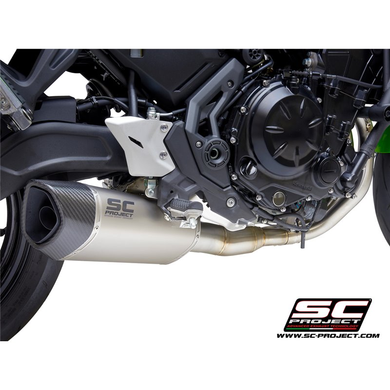 SC-Project Uitlaatsysteem 2-1 SC1-R GT | Zilver | Kawasaki Z650