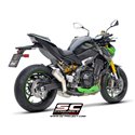 SC-Project Uitlaat CR-T Mesh + Hitteschild | Zilver | Kawasaki Z900