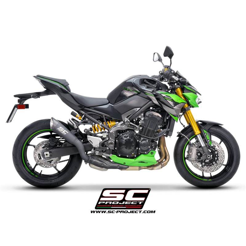 SC-Project Exhaust S1 | Black | Kawasaki Z900