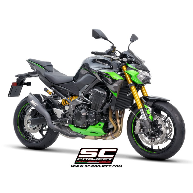 SC-Project Exhaust S1 | Black | Kawasaki Z900