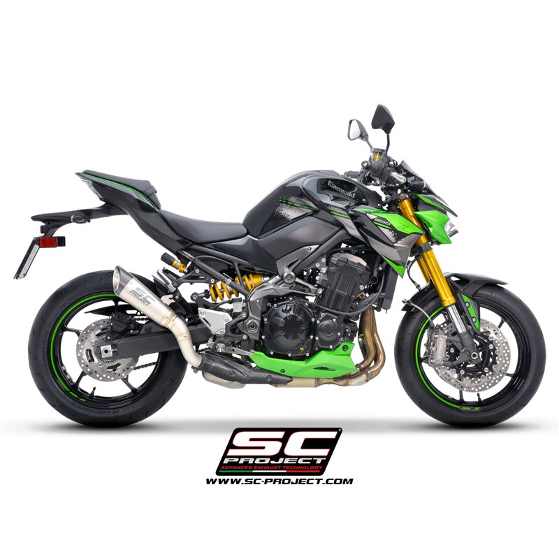 SC-Project Exhaust S1 | Silver | Kawasaki Z900