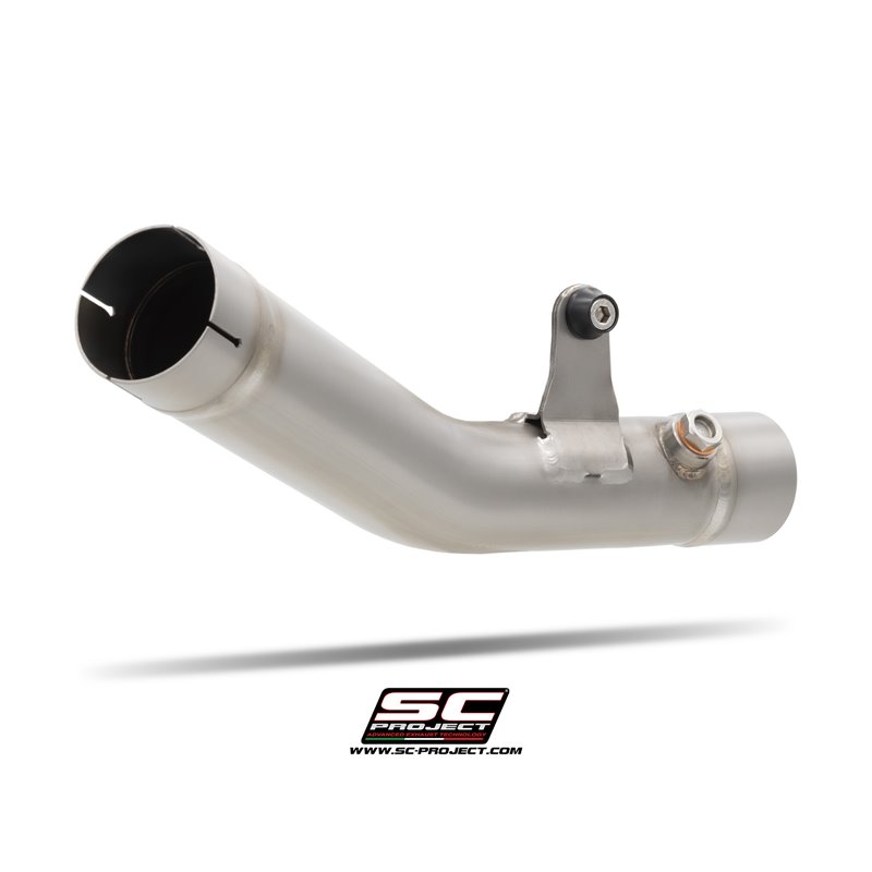 SC-Project Link Pipe | Silver | Kawasaki 636 ZX-6R Ninja