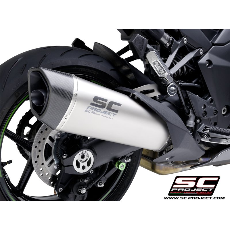 SC-Project Uitlaat SC1-R | Zilver | Kawasaki Ninja 1000 SX