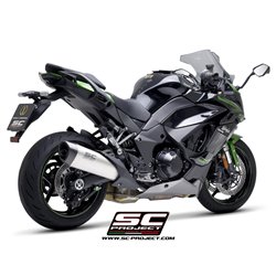 SC-Project Uitlaat SC1-R | Zilver | Kawasaki Ninja 1000 SX