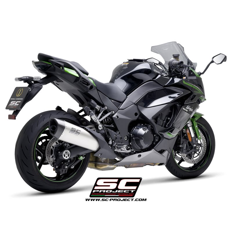 SC-Project Exhaust SC1-R | Silver | Kawasaki Ninja 1000 SX