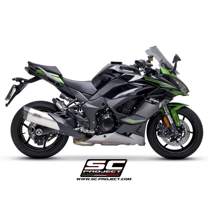 SC-Project Exhaust SC1-R | Silver | Kawasaki Ninja 1000 SX