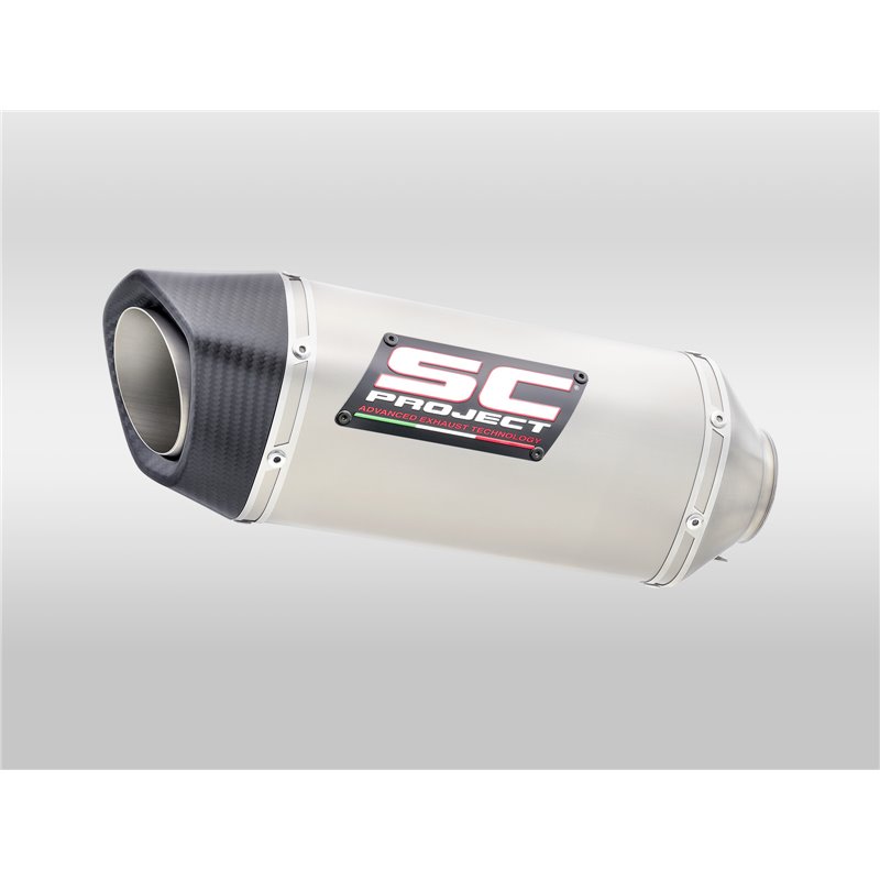 SC-Project Uitlaat SC1-S | Zilver | Kawasaki ZX-4R/ZX-4RR Ninja