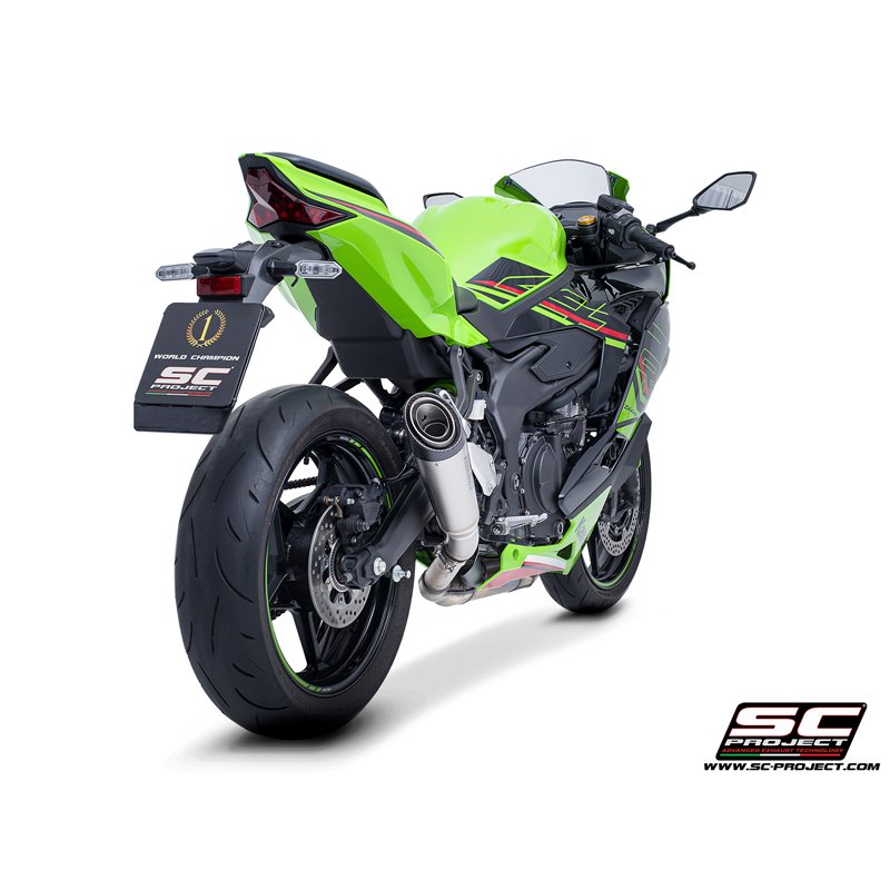 SC-Project Exhaust S1 | Silver | Kawasaki ZX-4R/ZX-4RR Ninja