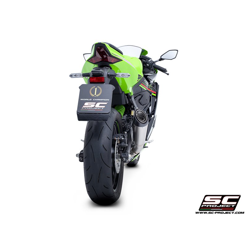 SC-Project Exhaust S1 | Silver | Kawasaki ZX-4R/ZX-4RR Ninja