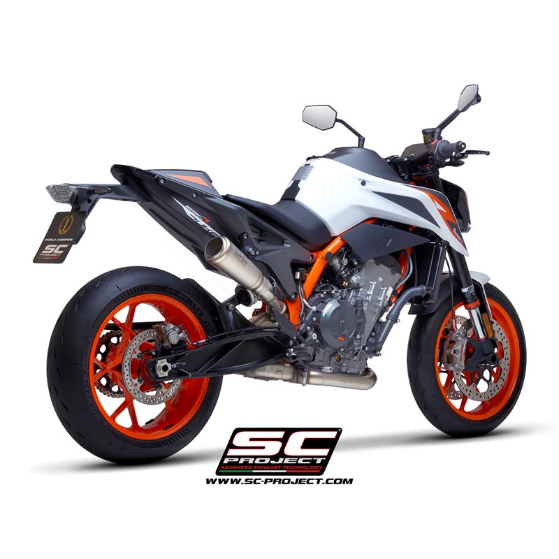 SC-Project Exhaust S1-GP | Silver | KTM 890 Duke