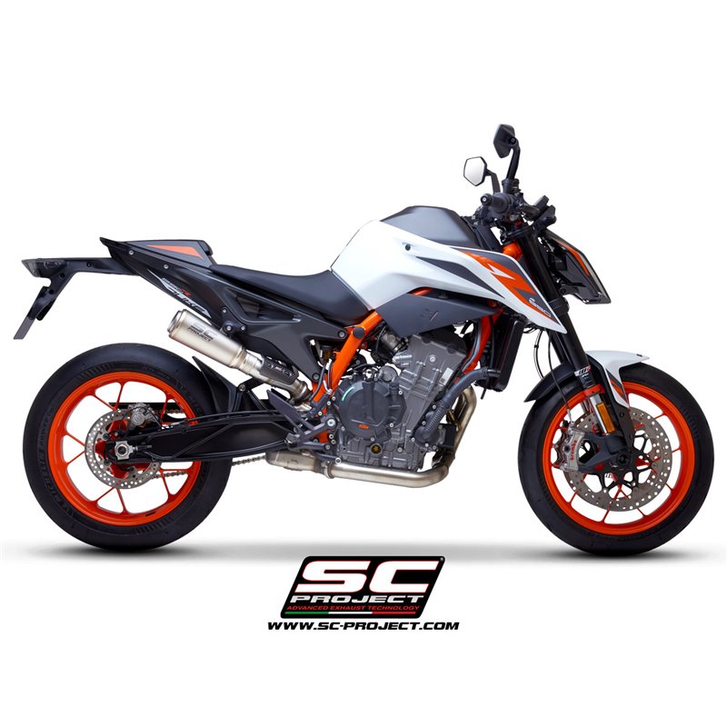 SC-Project Exhaust S1-GP | Silver | KTM 890 Duke