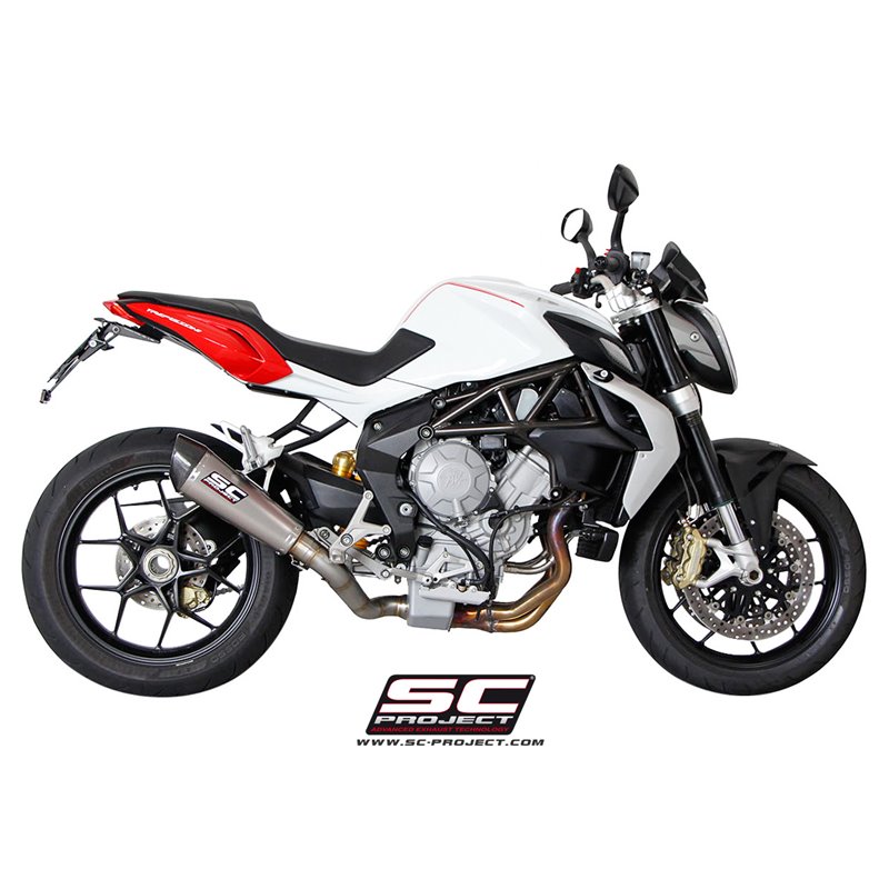 SC-Project Uitlaat Conical | Zilver | MV Agusta 675 Brutale
