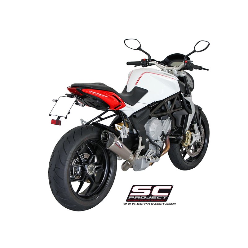 SC-Project Uitlaat Conical | Zilver | MV Agusta 675 Brutale