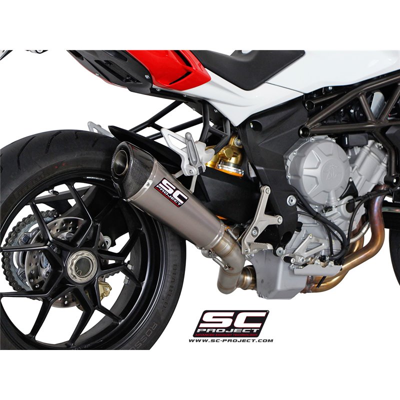 SC-Project Uitlaat Conical | Zilver | MV Agusta 675 Brutale