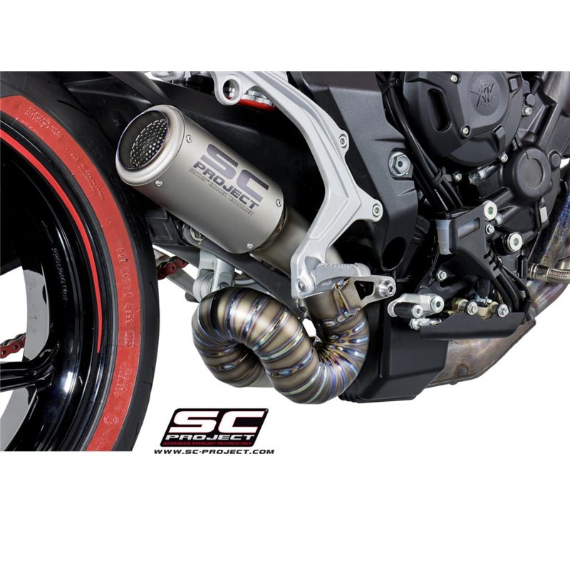 SC-Project Uitlaat CR-T | Zilver | MV Agusta 675 Brutale
