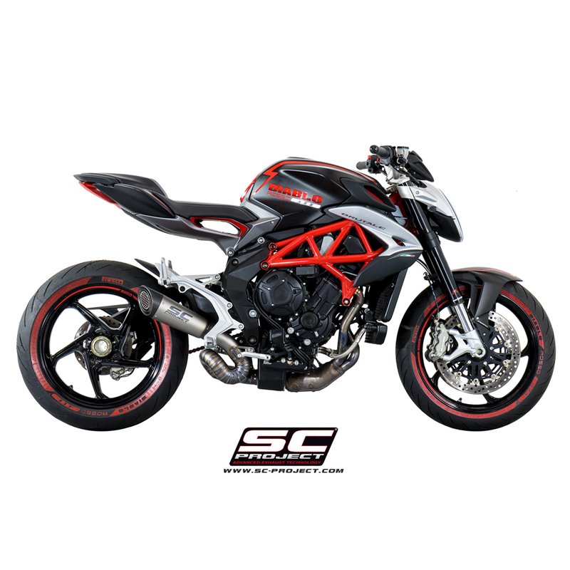SC-Project Exhaust S1 | Silver | MV Agusta Brutale 675/800