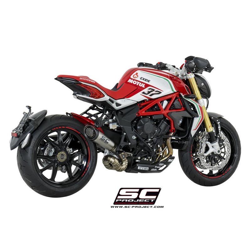 SC-Project Uitlaat S1 | Zilver | MV Agusta 800 Dragster