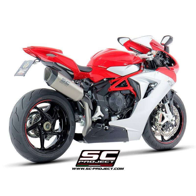 SC-Project Exhaust SC1-R | Silver | MV Agusta 800 F3