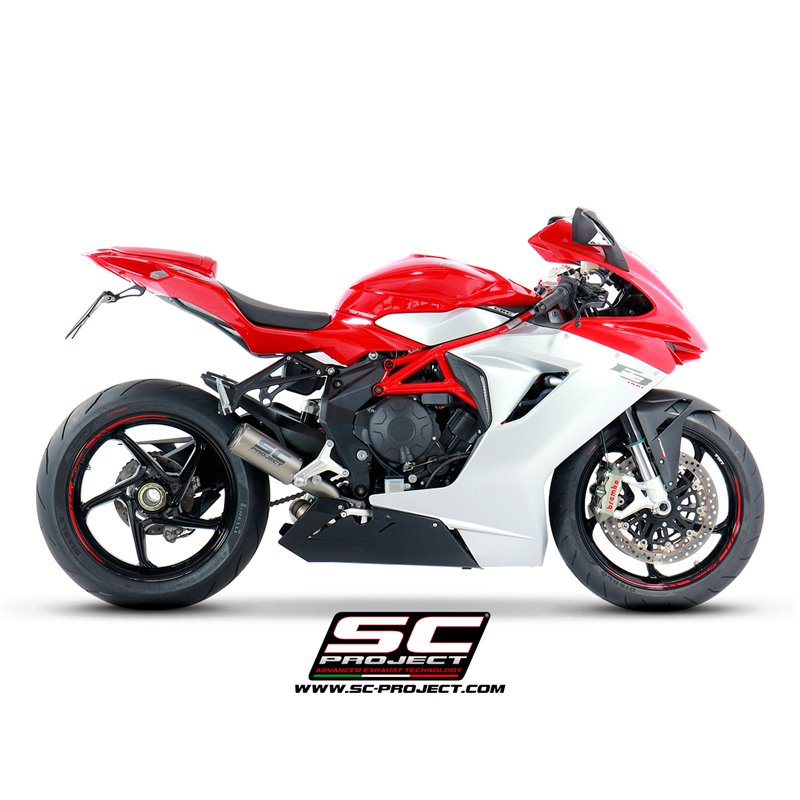 SC-Project Uitlaat CR-T | Zilver | MV Agusta 800 F3