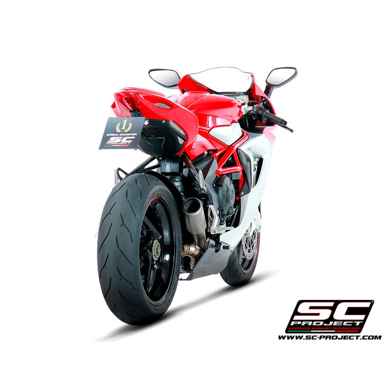 SC-Project Exhaust CR-T | Silver | MV Agusta 800 F3