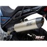 SC-Project Exhaust Oval | Silver | Moto Guzzi V85 TT