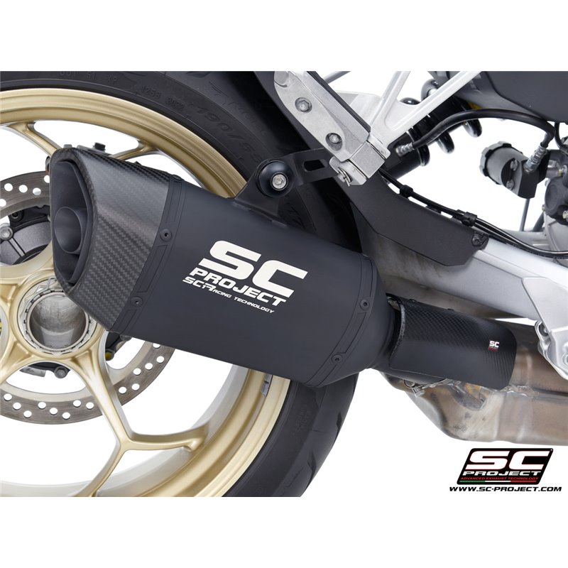 SC-Project Exhaust SC1-R | Black | Moto Guzzi 1000 V100 Mandello