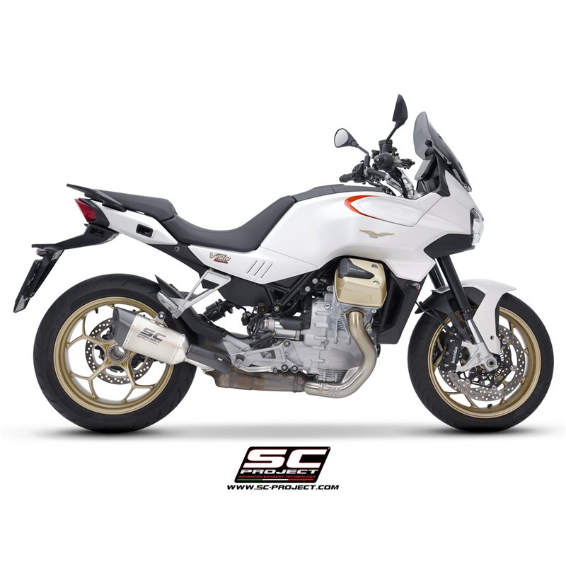 SC-Project Exhaust SC1-R | Silver | Moto Guzzi 1000 V100 Mandello