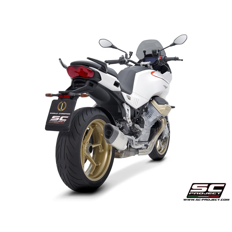 SC-Project Exhaust SC1-R | Silver | Moto Guzzi 1000 V100 Mandello