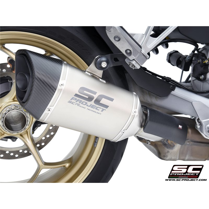 SC-Project Exhaust SC1-R | Silver | Moto Guzzi 1000 V100 Mandello