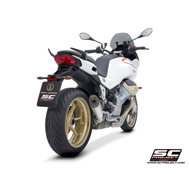 SC-Project Uitlaat S1 | Zilver | Moto Guzzi 1000 V100 Mandello