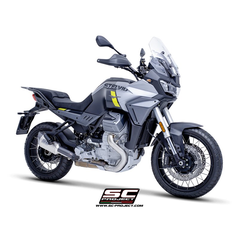 SC-Project Exhaust SC1-R | Silver | Moto Guzzi 1000 Stelvio