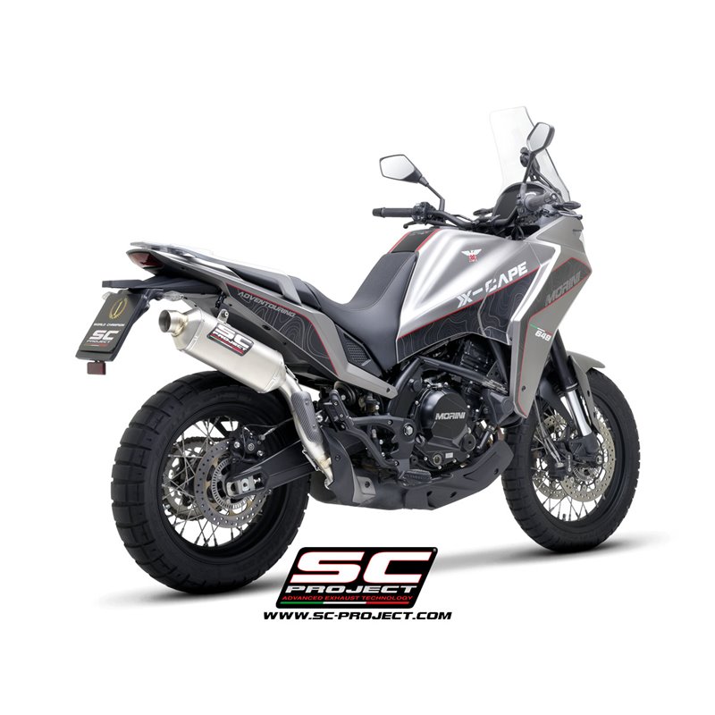 SC-Project Uitlaat Rally Raid | Zilver | Moto Morini X-Cape