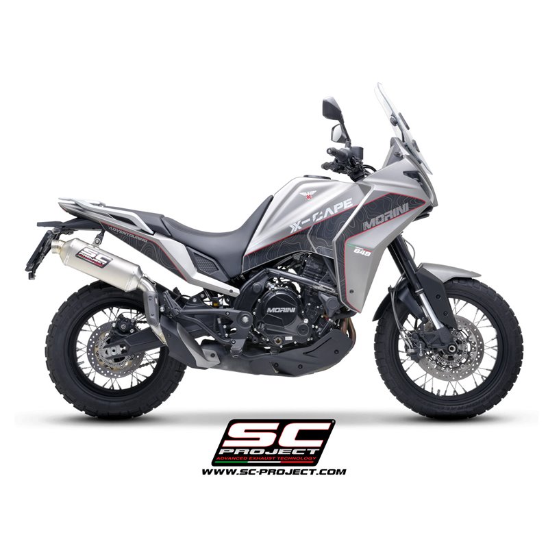 SC-Project Exhaust Rally Raid | Silver | Moto Morini X-Cape