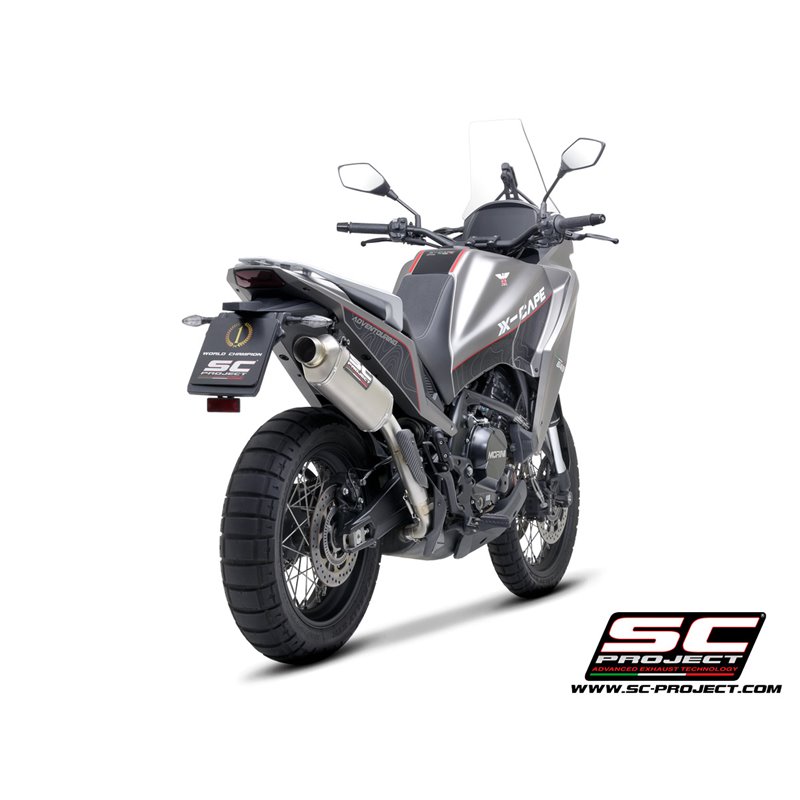 SC-Project Exhaust Rally Raid | Silver | Moto Morini X-Cape