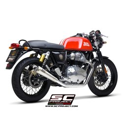 SC-Project Uitlaten Conical 70s | Zilver | Royal Enfield 650 Interceptor
